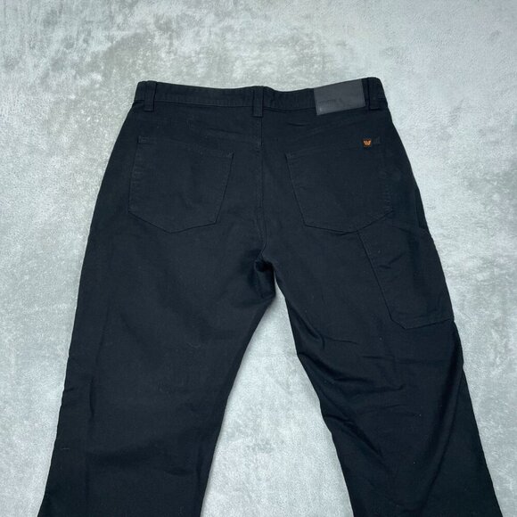 Eddie Bauer Mens Utility Pants 34x30 Black Canvas Cotton Stretch a0697 - Picture 5 of 7